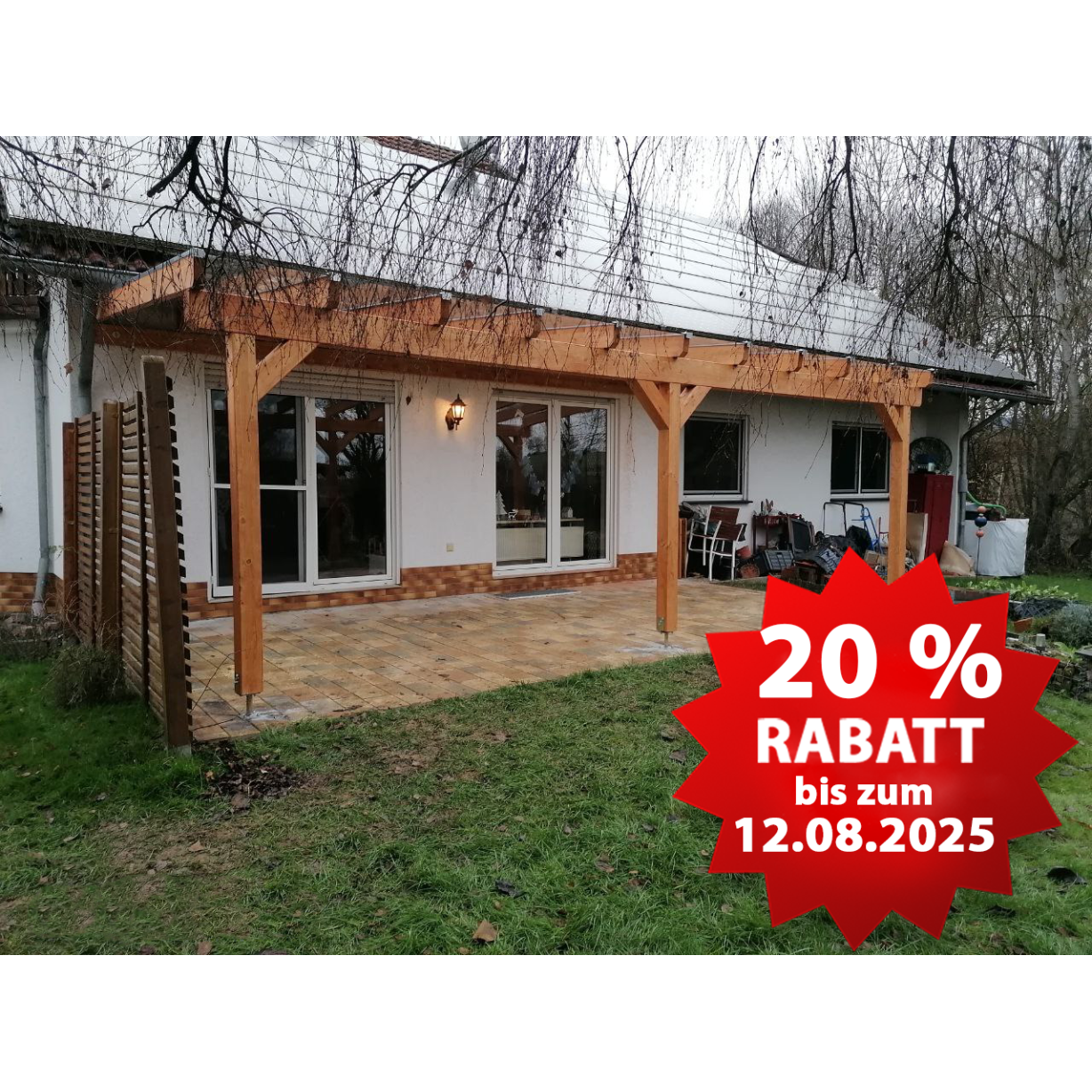 Terrassenüberdachung Holz