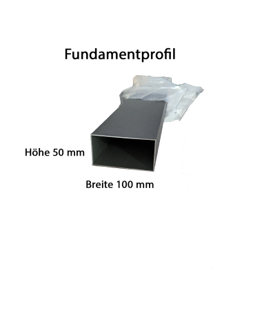 Rechteckrohr 50 x 100 mm