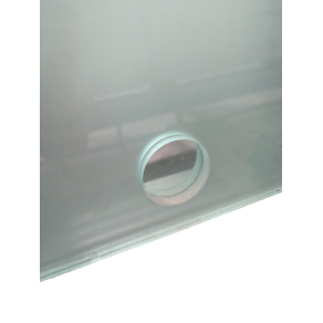 46 mm Lochbohrung im ESG-Glas