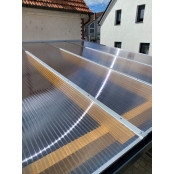 Polycarbonat Stegplatten X-Struktur in klar