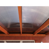 Polycarbonat Stegplatten X-Struktur in bronze