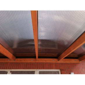 Polycarbonat Stegplatten X-Struktur in bronze