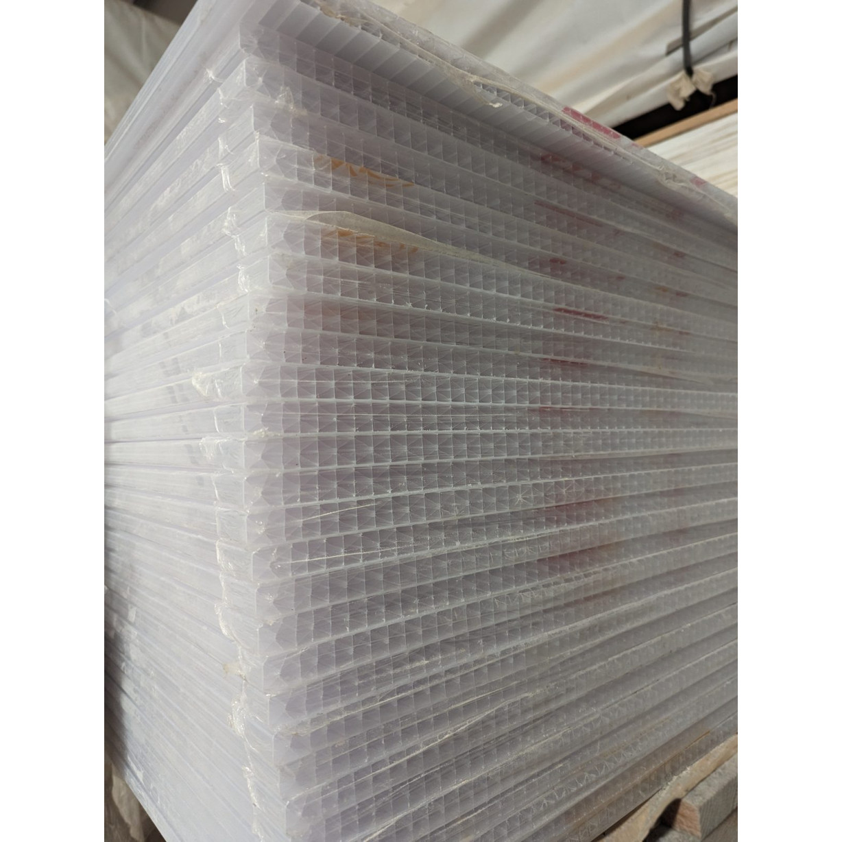 Polycarbonat Stegplatten X-Struktur in opal