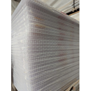 Polycarbonat Stegplatten X-Struktur in opal